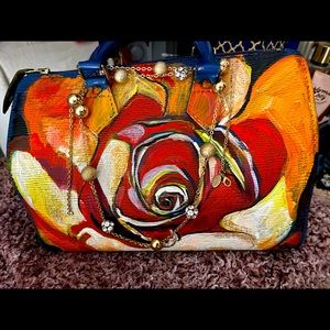 Custom painted Authentic Louis Vuitton Speedy 30